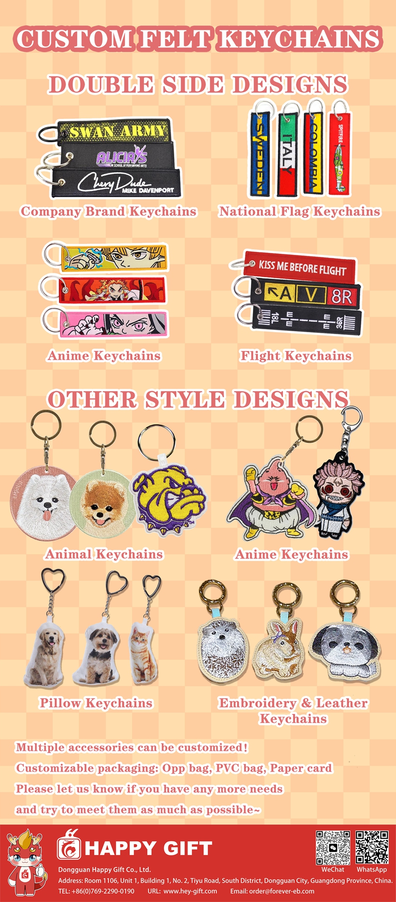 202507 Custom Fabric Keychains