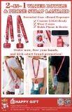 202508 2 in 1 Water Bottle Phone Strap Lanyard