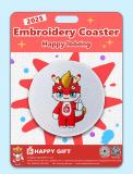 202508 Happy Looong Embroidery Coaster